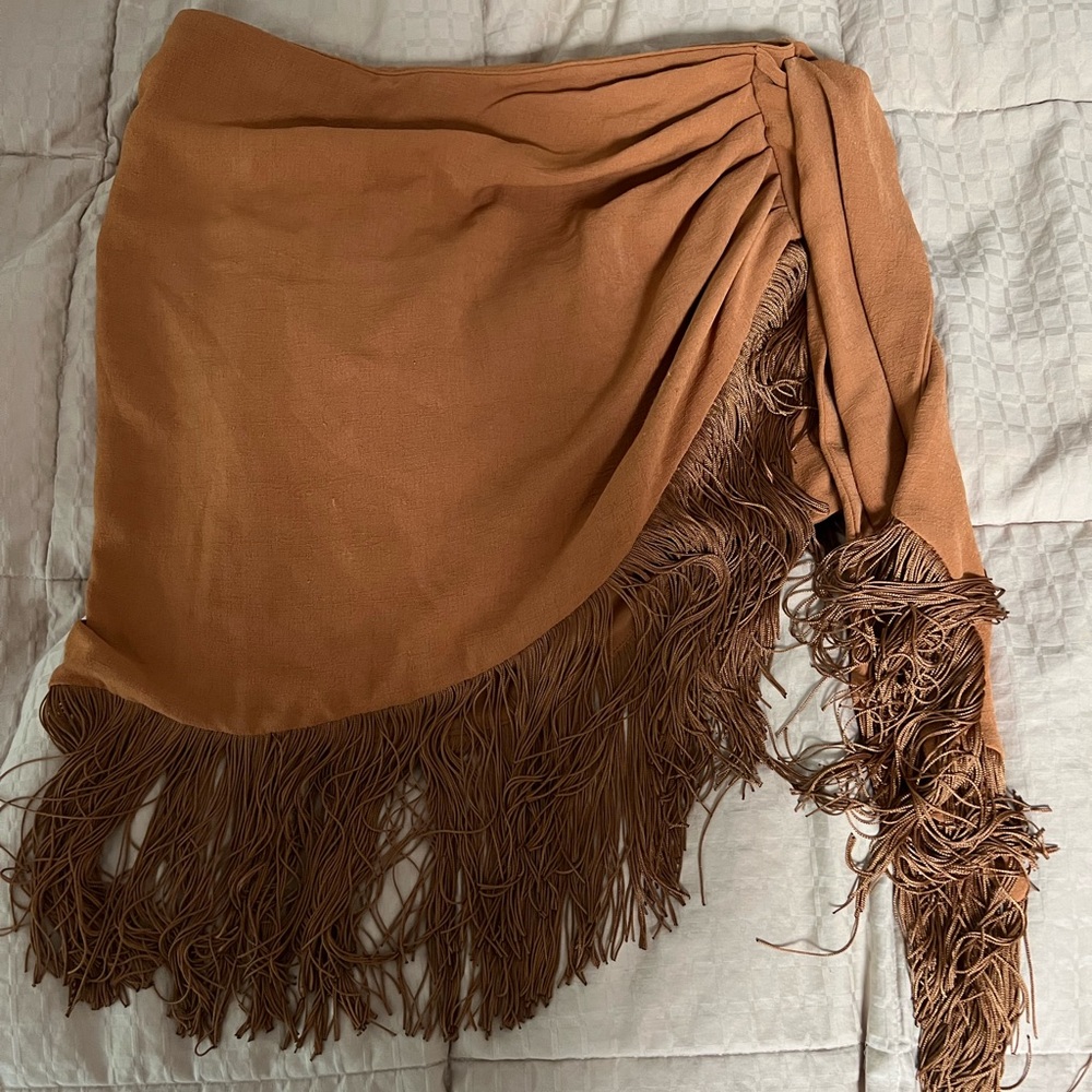 Zara Brown Suede Skirt